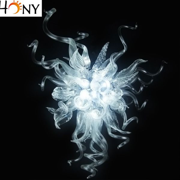 

fancy italy design gray color 100% handmade murano glass led crystal chandelier for living room
