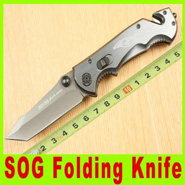 

201410 New SOG EDC pocket knife Folding blade knife 440 Steel outdoor knife Hunting Fighting Knives Survival Tactical Knives Best gift 359X