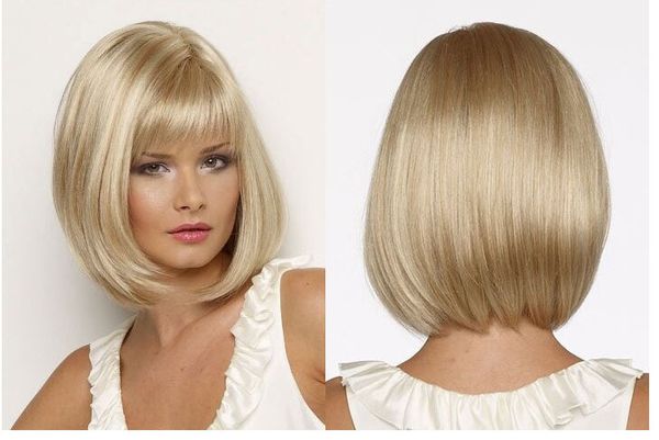 

Popular Star Style New Arrrival Blonde Hair Long Straight SyntheticWigs Full Wigs Fashion Natrural Wig Bob Style