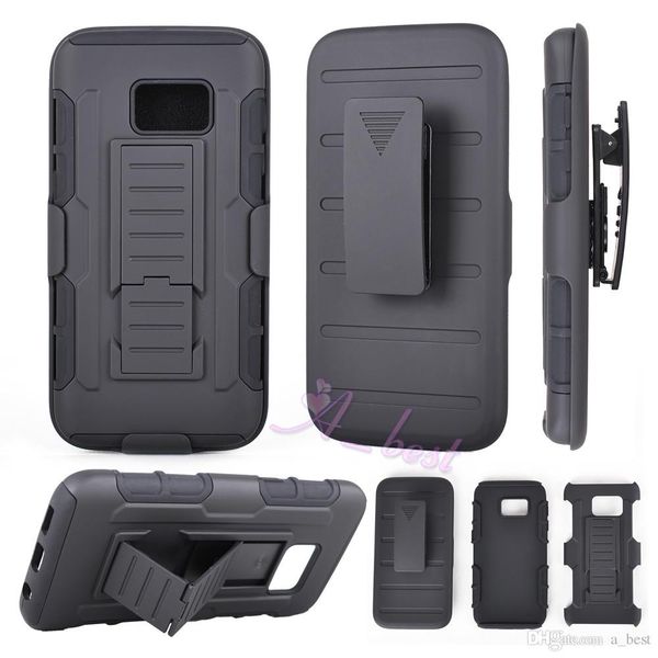 

Для Galaxy S7 Future Armor Case Impact Hybrid Hard Phone Case Cover + Зажим для клипсы для кобуры Kickstand Combo