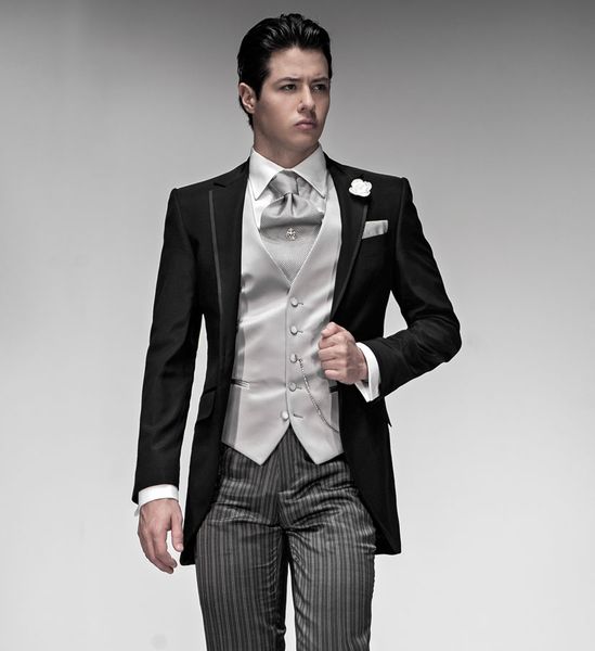 

свадебный смокинг для свадьбы блестящего sutis жених износ качества высоких 2020, White;black