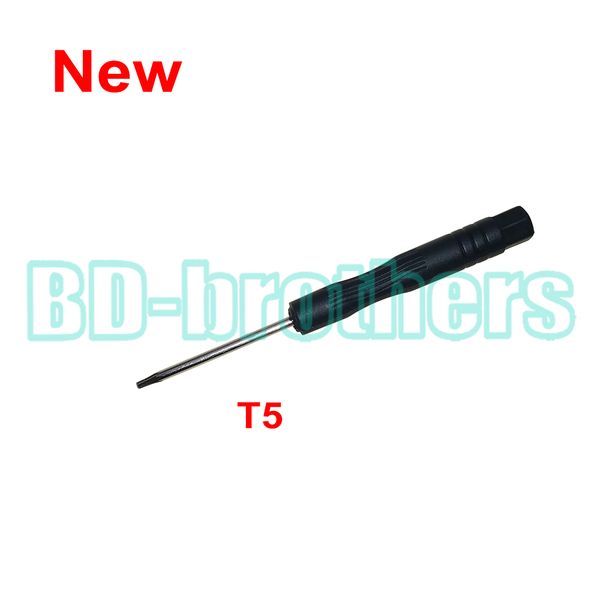 

new arrived black t5 screwdriver torx screw drivers key open tool for moto phone notebook hard drive circuit board repairing 1000pcs/lot