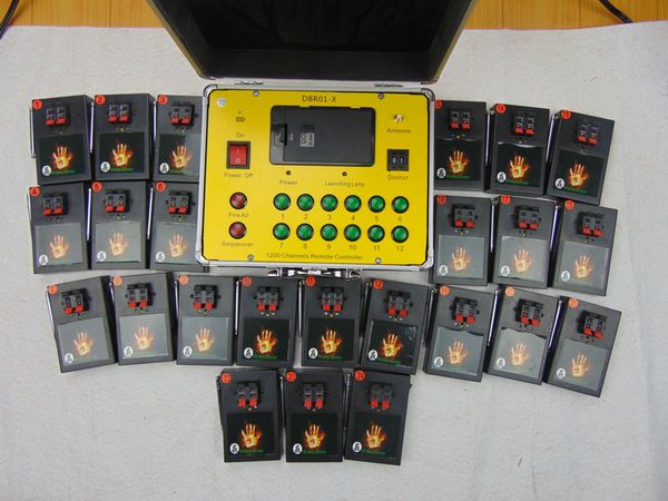 

remote contro 24 cues new year use wireless switch stage fast deliver one set/lot wedding stage home & garden fireworks firing system