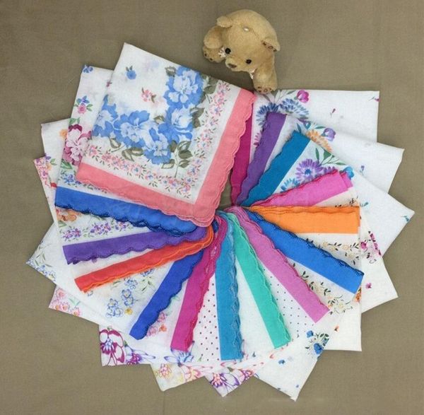 

100 cotton chri tma table handkerchief hankerchief cotton wedding party towel ladie uit pocket quare handkerchief30 30cm f127