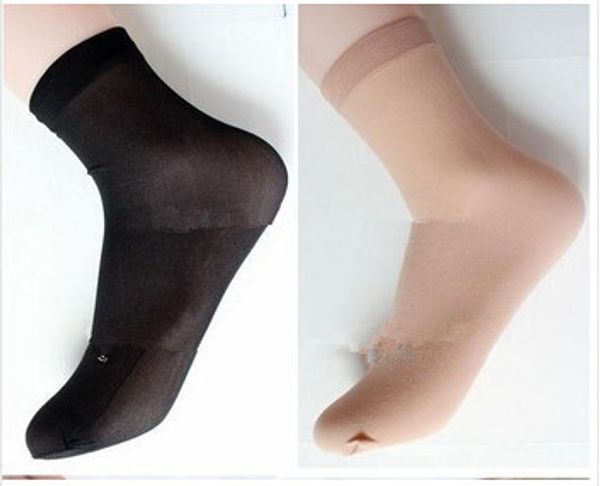 

wholesale-silky soft velvet black skin color ultra-thin summer disposable socks, Black;white