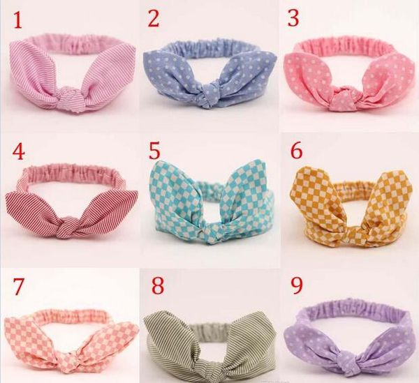 Bebê criança criança infantil recém-nascido garoto bowknot penteado turbante coelho orelha headband headband hairband faixa de cabelo acessórios