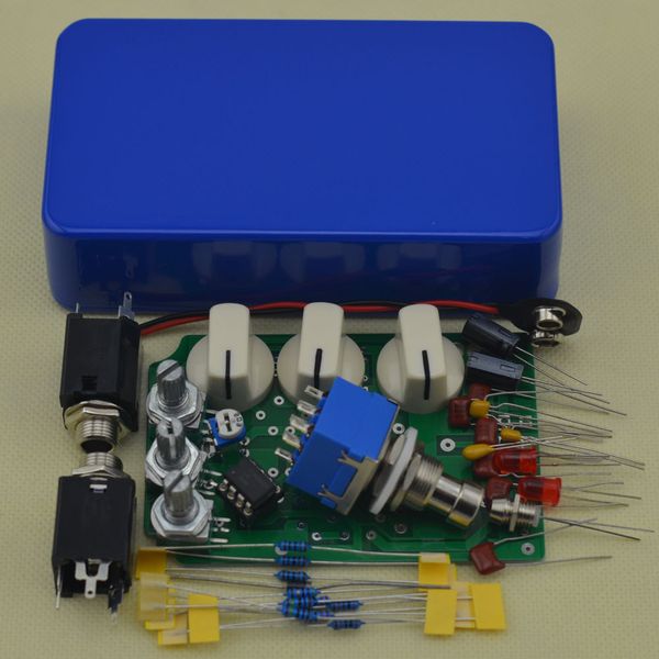 

Новый набор педали влияния гитары искажения DIY с 1590B и LM833, Истинн-перепуском DS-NO1