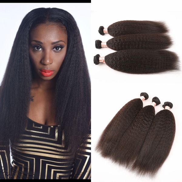 Mongolian Pure Coarse Yaki Human Hair Extensions Virgin Mongolian
