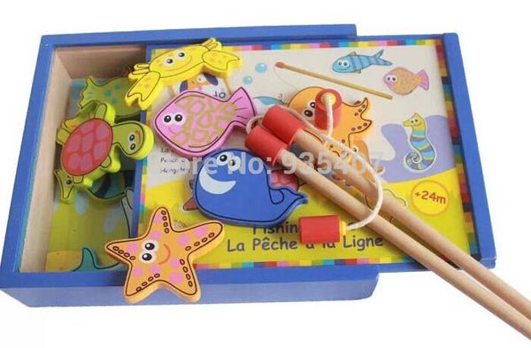 

новый ! детские игрушки boikido деревянные рыбалка магнитный набор рыбы игры образование игрушки рыбалка игрушки набор деревянных игрушек по