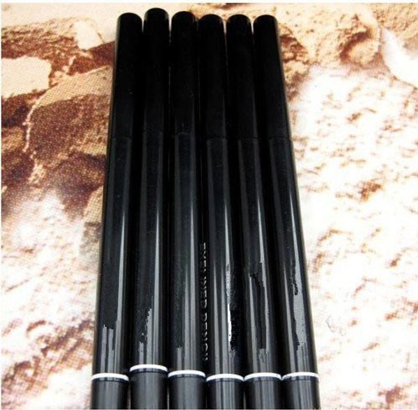 12PCS/Lot Pro Makeup Rotary Retractable Black Brown Gel Eyeliner Beauty Pen