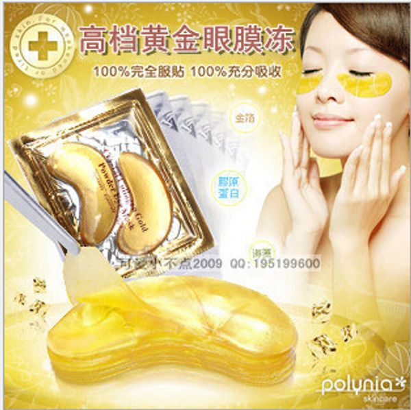 

10шт золотой кристалл коллаген маска для глаз Hotsale глаз Патчи 10шт=5 шт m01264