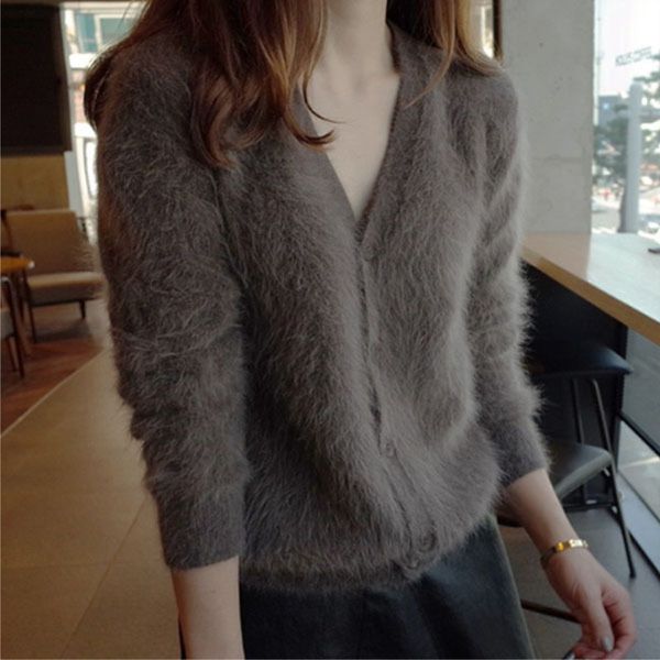 Großhandel Korean Frauen Plüsch Nerz Kaschmir Strickjacke V Kragen Frau Langarm Botton Cardigan Warm Elegant Outwear Sueter Mujer Von Bichery, $67.12 Großhandel Korean Frauen Plüsch Nerz Kaschmir Strickjacke V Kragen Frau Langarm Botton Cardigan Warm Elegant Outwear Sueter Mujer Von Bichery, $67.12