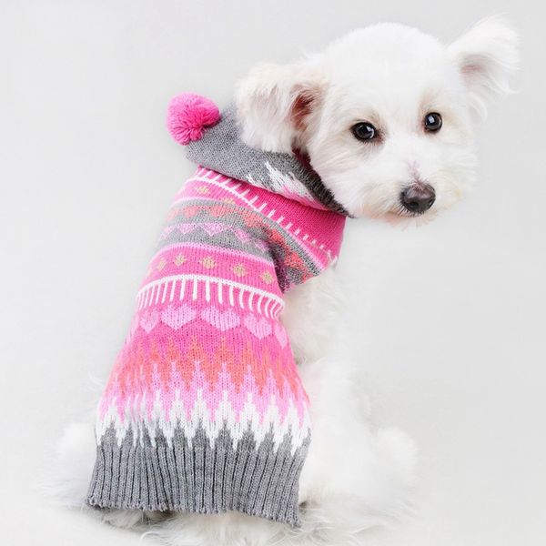 YiJee Natale Abbigliamento Tops Maglione Maglieria per Cane Animale Halloween Domestico Pullover Nero XS