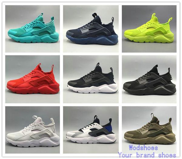 

новые высокое качество huarache iv кроссовки для мужчин женщины черный белый кроссовки тройной huaraches 4 бег спортивная обувь размер 36-46