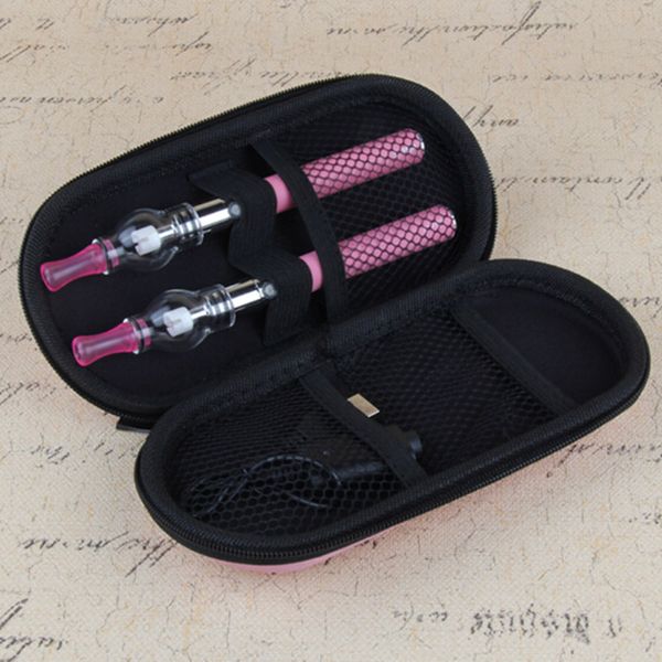 

travel electronic ego-t battery double starter kits cigarette tank vapor glass atomizer bulb vaporizer vape pens wax ecig for globe cas ddle