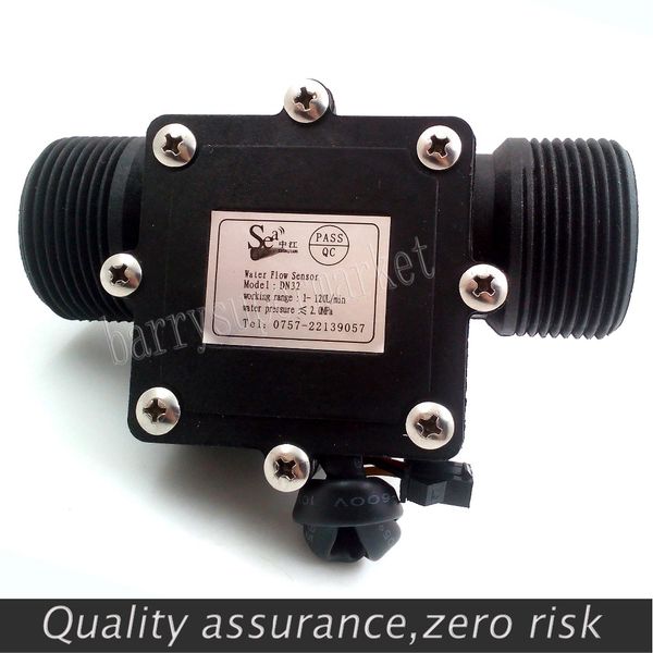 

wholesale-g1-1/4" 1.25 water flow hall sensor switch meter dn32 flowmeter counter 1-120l/min