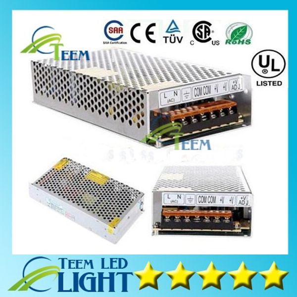 LED импульсный источник питания 10A 120W 15A 180w 5A 60w 3.2 a 40w LED трансформатор адаптер 100-240 В до 12 В светодиодные полосы света X10