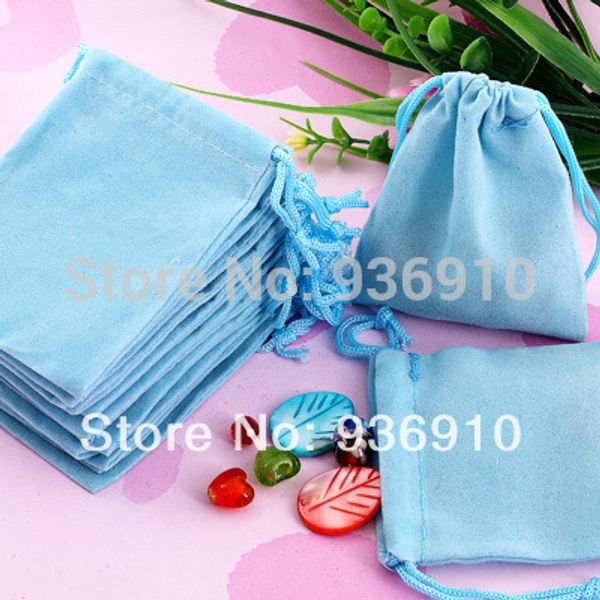 

wholesale-2015 fabric limited jewelry 100pcs 7x9cm blue velvet drawstring pouch bag/jewelry bag,christmas/wedding gift bag, Black;white