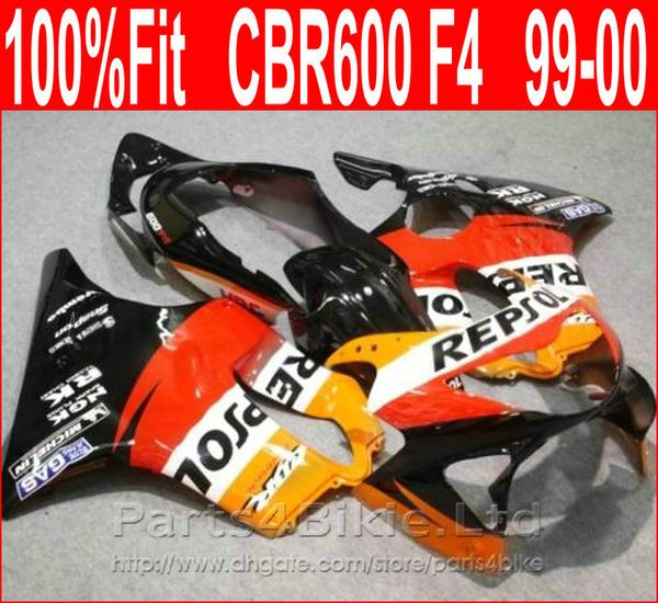 

red bodywork for honda repsol fairing cbr600 f4 99 00 cbr 600 f4 fairings kit 1999 2000 vrob