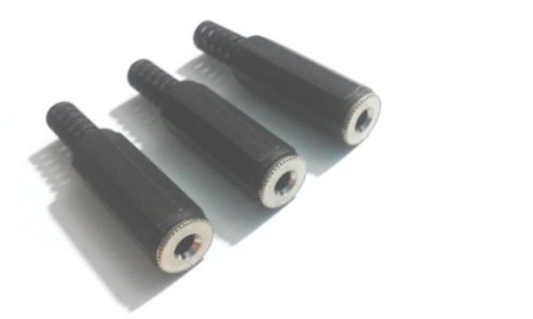 100 stücke neue 3,5mm Klinke Stereo Kunststoff Buchse Inline Socket Solder Steckverbinder
