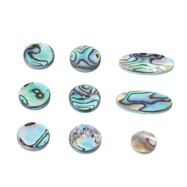 

9PCS саксофон ключевые кнопки инкрустации ключей Abalone shell