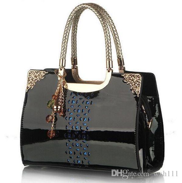 

2019 Fashion Rectangle PU Leather Women's Handbag with Removable Strap Shoulder Bags Retro Hollow Handbag Messenger Bag Totes =[b15]