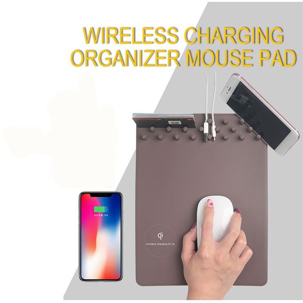 2019 Multi Function Wireless Qi Charger Mouse Pad Mat Universal