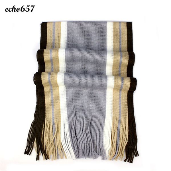 

wholesale- fashion men scarves echo657 new fashion 1pc newly fashion korean casual warm stripe knitting man leisure scarf dec 7, Blue;gray
