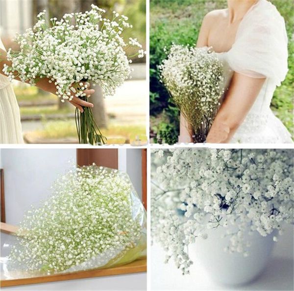 

новое мода gypsophila baby breath искусственный поддельный шелковый завод цветов главная свадьба chirstmas party украшение букет k211