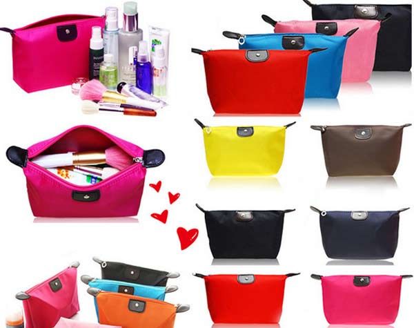 Bolsa de maquiagem simples moda bolsa de viagem impermeável organizador de maquiagem armazenamento para mulheres frete grátis #6691