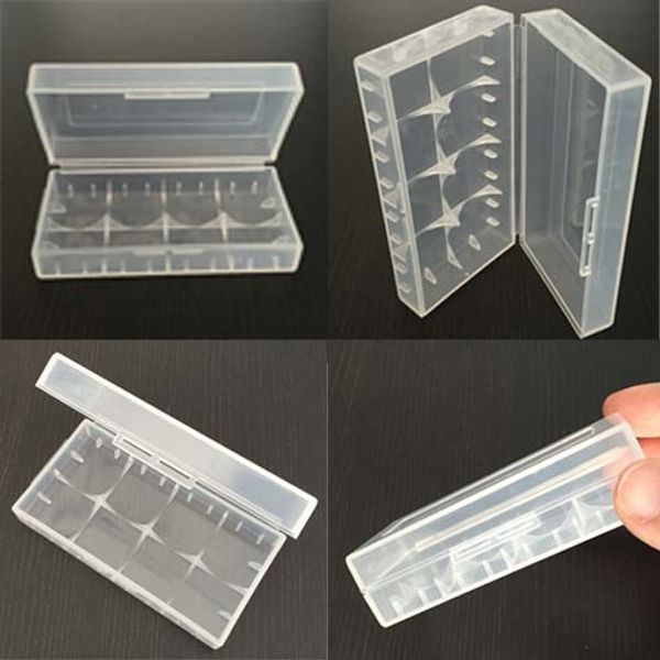 

portable plastic battery case box safety holder storage container colorful pack batteries for 2*18650 or 4*18350 li-ion battery e-cig dhl