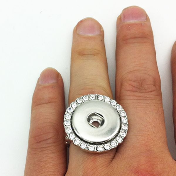 

wholesale-jz033 oem, snap ring elastic design (fit 18mm 20mm snaps, Silver
