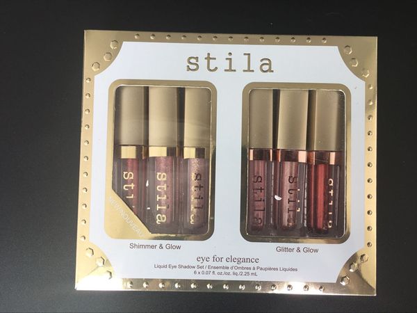 

epack in stock new stila eye for elegance set shimmer glitter liquid eyeshadow 6pcs travel set makeup glow eye dhl shipping