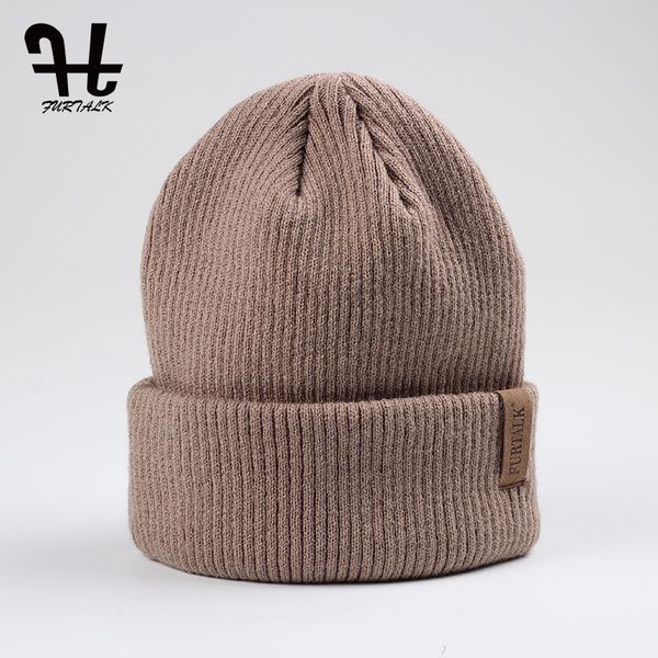 Großhandel - FURTALK Frühling Herbst Frau Wolle Strickmütze Mütze Manschette Beanie Uhr Cap Frühling Schädel Hüte für Frauen