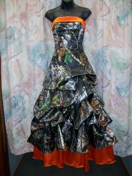

Pick Up Camo Wedding Dresses Strapless Real Tree Camouflage Prom Dresses 2015 A Line Floor Length Evening Gowns