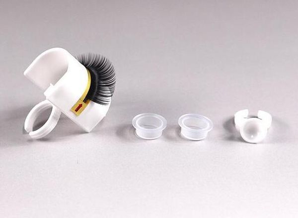 

eyelash extension glue ring adhesive eyelash pallet holder makeup tool