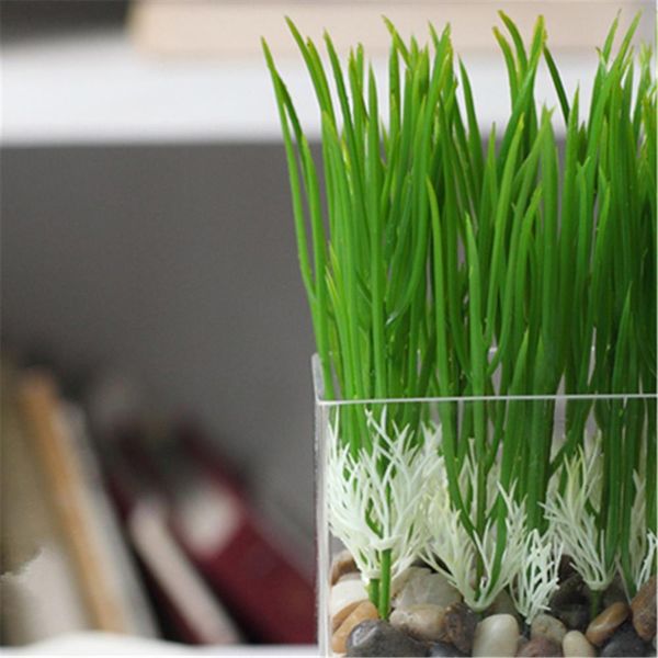 

wholesale- 20pcs/lots rustic flowers and plants artificial grass home decoration shoots
