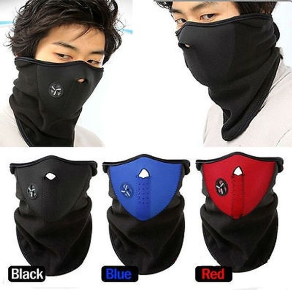 

wholesale- autumn & winter cold weather sports face mask outdoor riding hats, Black