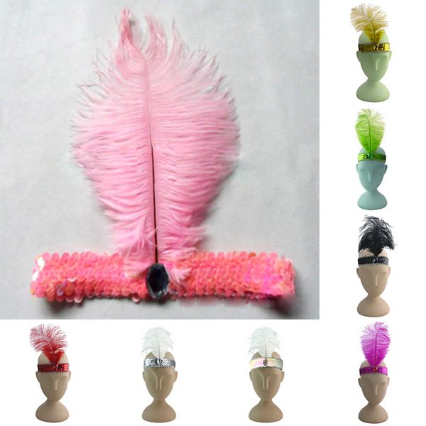 Wholesale-Fashion Feather Headband Flapper Charleston Dress Costume Headdress