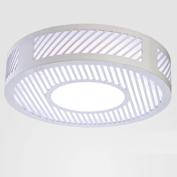 Simple Wooden Hollow Led Bedroom Ceiling Lights Fashion Study Room