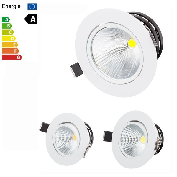 

cob 5w 9w 12w 15w led downlight fixture ceiling down lights warm/cool/natural white 4500k decorative recessed lamps dimmable/non