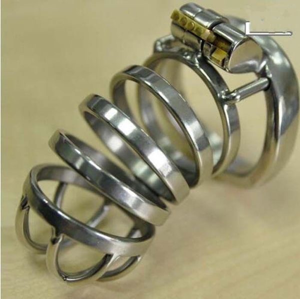 

device new chastity #r47 steel lock men male bird stainless cage cock clblh