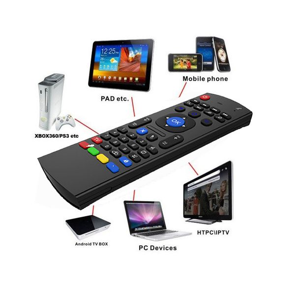 X8 Mini Kablosuz Klavye Fly Air Fare MX3 MXQ M8 m8s M8N M95 Amlogic S905 5.1 Android TV BOX Media Player için Uzaktan MIC Combo G-Sensörü