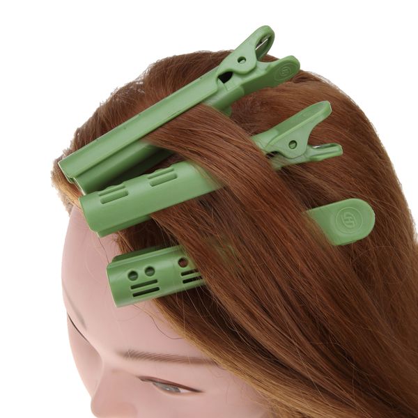 

18pcs /box wave fluffy hair root folder styling salon perm bar rods rollers clips punta clip bigoudis magique curler un433