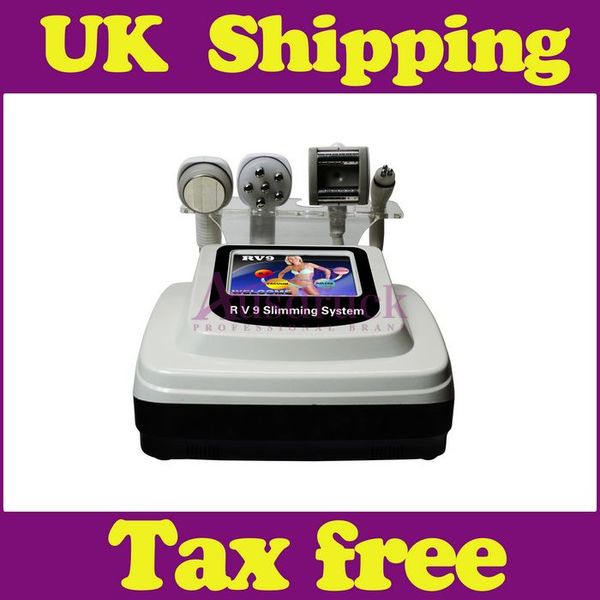 

eu tax new 5in1 vacuum roller rf ultrasonic 40k cavitation tripolar rf sixpolar radio frequency fat burner cellulite beauty machine