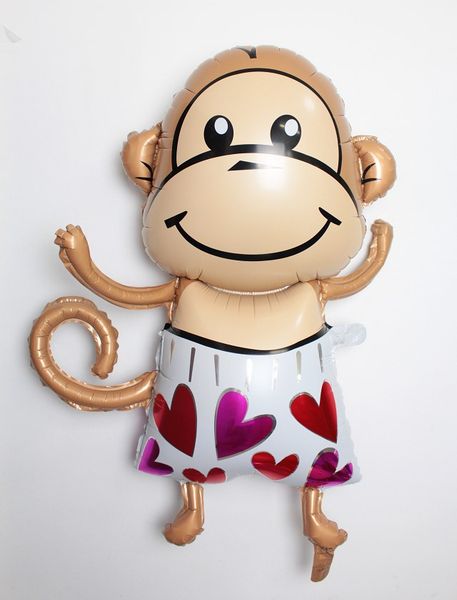 

10pcs monkey foil balloons aluminum helium balloons kids toys children's day gift birthday party decorations party supplies