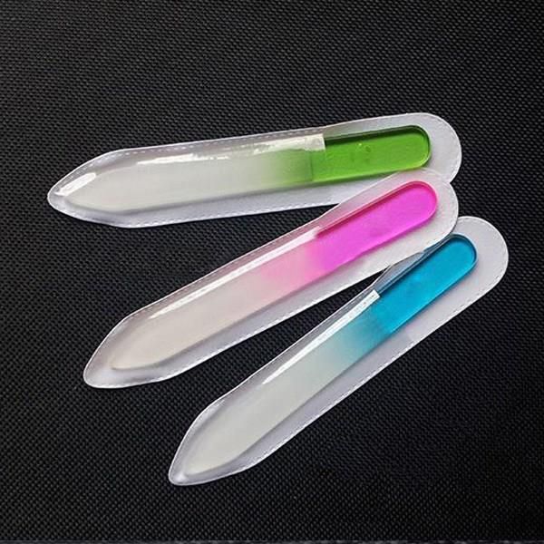 

wholesale-407-brand quality crystal glass file buffer nail art buffer files for manicure uv polish tool + fthkj3