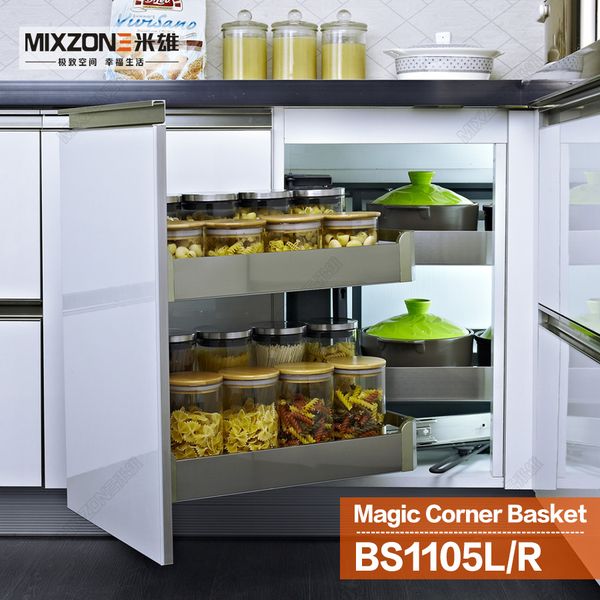Eco Friendly Stainless Steel Kitchen Cabinet Storage Pull Out Magic