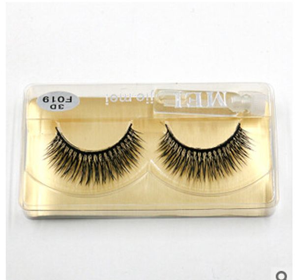 

wholesale-f019/100% handmade 3d strip mink lashes thick fake faux eyelashes makeup beauty naturally thick false eyelashes