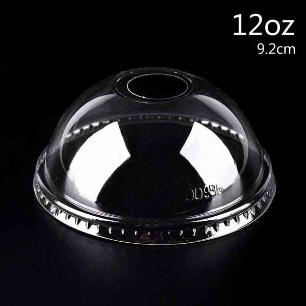 

Arched PET Cup Lids Disposable Clear Coffee/Milk Tea Cup Lids Cover Cheap Drinking Accessories CK195